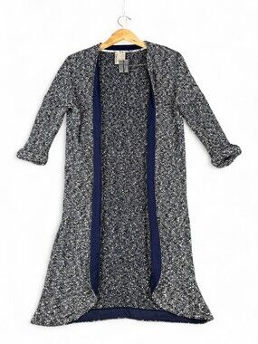 Dolan Long Marled Open-Front Cardigan XS